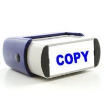 Rubber Stamp Copy Image