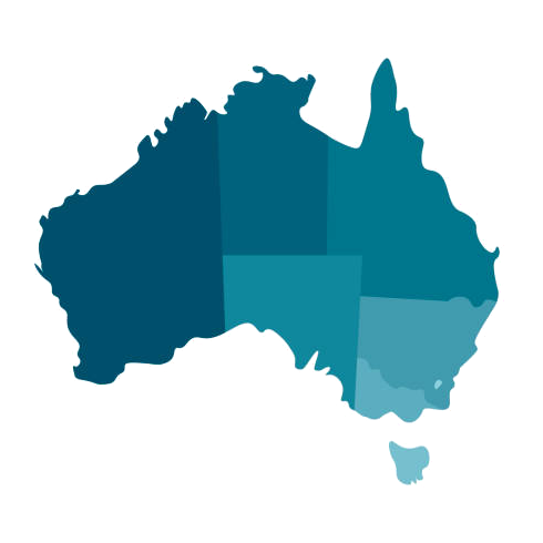 AustraliaOutlineBlue