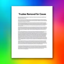 Trustee Removal for Cause